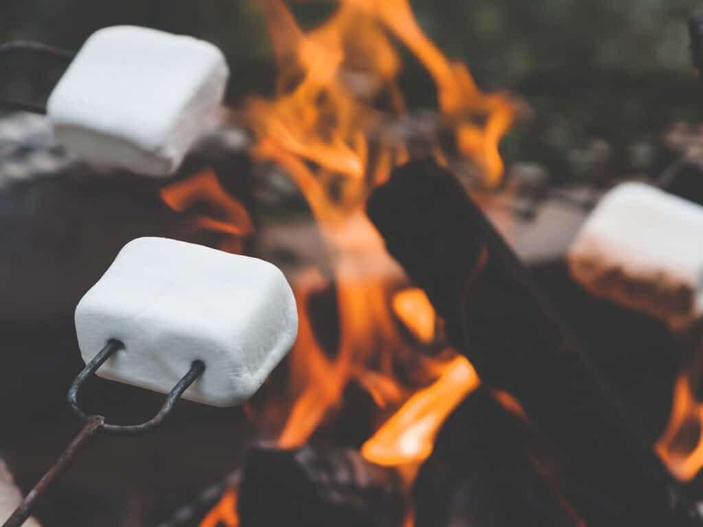 Grilla marshmallows